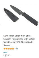  Kuhn Rikon Straight Paring Knife with Safety Sheath, 4