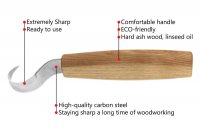 How To Sharpen Your Spoon Carving Hook Knife “Scary Sharp
