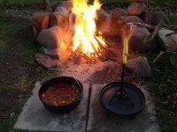 Suggestions for open fire dutch oven hanger - Trapperman Forums