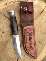 WIP: Restoring an old bone handled Scout knife (to clean or not to clean?)