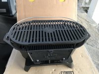 Assembled a Lodge Sportsman Grill (not Pro) from parts and just fired it  up. I'm happy with my splurge. : r/castiron