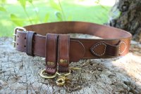 Leather Utility Belt, Bushcraft Gear Belt, Archery Belt, 2 inch wide L –  gwleathercraft