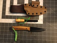 The final results of the rehandled beavercraft knives I have, I