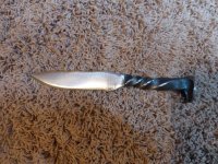 Railroad spike knife?